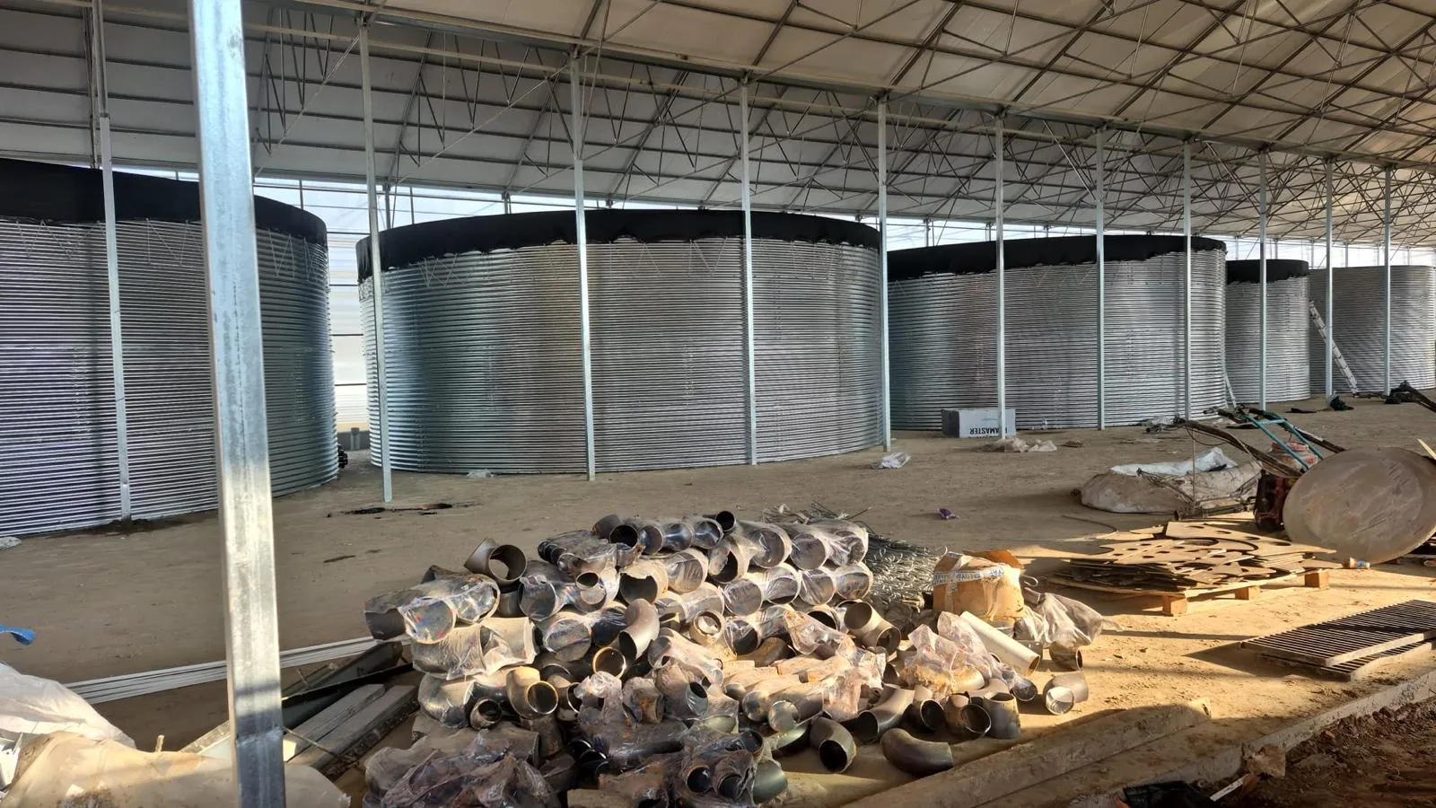 DEAGRO modüler çelik su deposu saha uygulaması Antalya